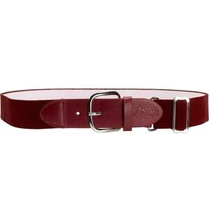 NWT ADAMS USA Adult Youth Elastic Baseball Belt 1.5” Wide Burgundy 18-40”